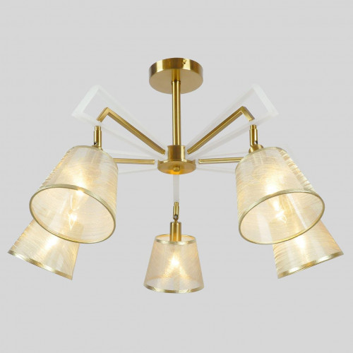 потолочная люстра eurosvet alicante 60082/5 золотая бронза в Нижневартовске