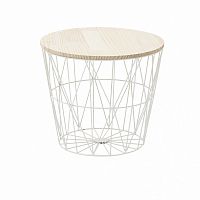 стол-корзина flora m белый в Нижневартовске