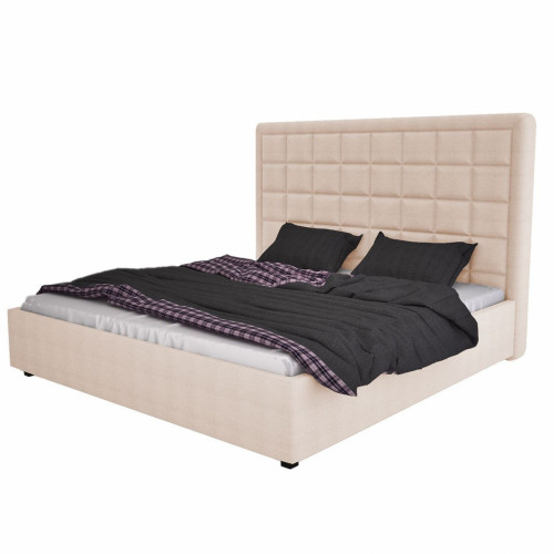 кровать большая 200х200 elizabeth светло-бежевая в Нижневартовске