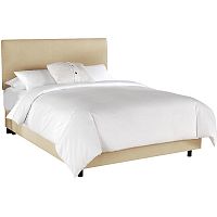 кровать двуспальная 160х200 бежевая frank platform yellow в Нижневартовске