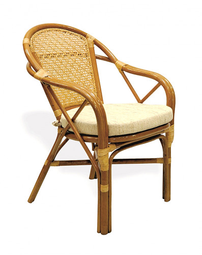 кресло из ротанга simple way (бежево-золотой) в Нижневартовске