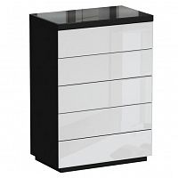 комод kristal черный, зеркальный в Нижневартовске