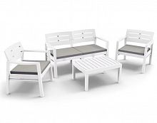 комплект из пластика java белый на 4 персоны в Нижневартовске
