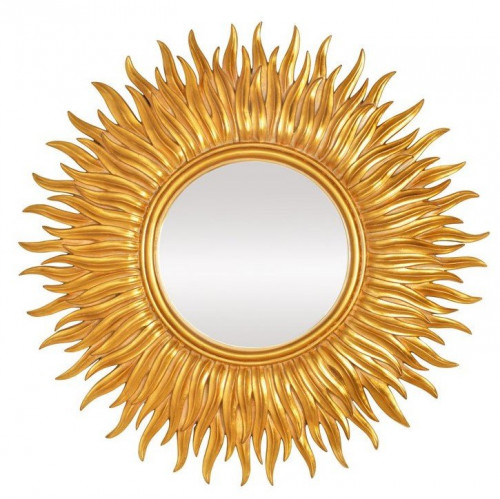 зеркало-солнце в песочно-золотой раме фелиция в Нижневартовске