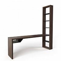 рабочий стол с полками черный ecocomb в Нижневартовске