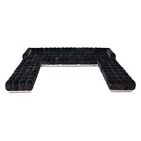 диван ostin угловой модульный черный в Нижневартовске