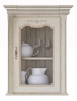 однодверный навесной шкаф со стеклом поместье с состариванием в Нижневартовске