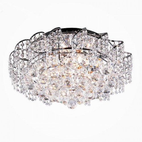 потолочная люстра eurosvet шарм 16017/9 хром strotskis в Нижневартовске