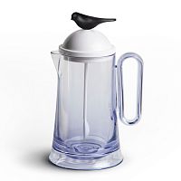 кувшин sparrow с ложкой, белый с черным в Нижневартовске