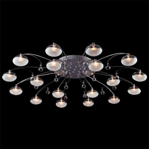 потолочная люстра eurosvet 4894/18 хром/синий+красный+фиолетовый в Нижневартовске