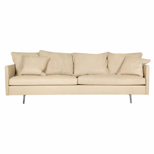 диван julia трехместный прямой светло-бежевый в Нижневартовске