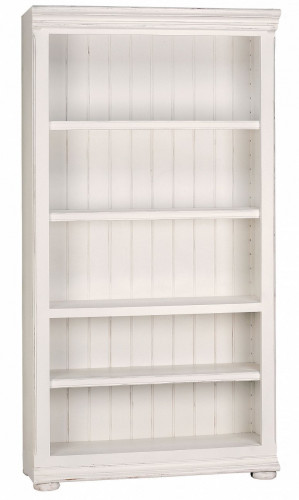 центральный книжный шкаф для библиотеки открытый «нордик» белый в Нижневартовске