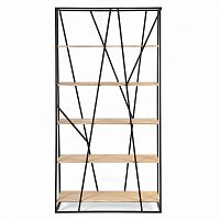 стеллаж powell black светлый дуб в Нижневартовске