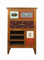 вертикальная тумба gouache birch разноцветная в Нижневартовске