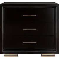 тумба прикроватная cherry 3 ящика коричневая в Нижневартовске