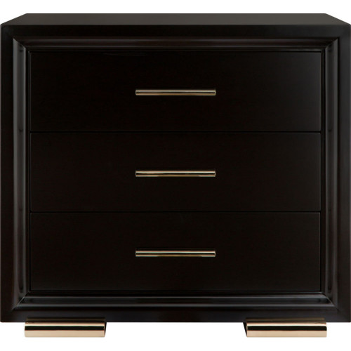 тумба прикроватная cherry 3 ящика коричневая в Нижневартовске