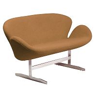 диван swan sofa прямой коричневый в Нижневартовске