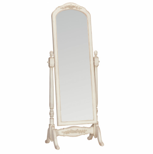 зеркало напольное на подставке белое с резьбой марсель в Нижневартовске