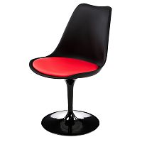 стул tulip черный/красный в Нижневартовске
