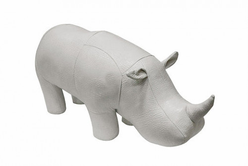 банкетка «пуф носорог» экокожа мини белый в Нижневартовске