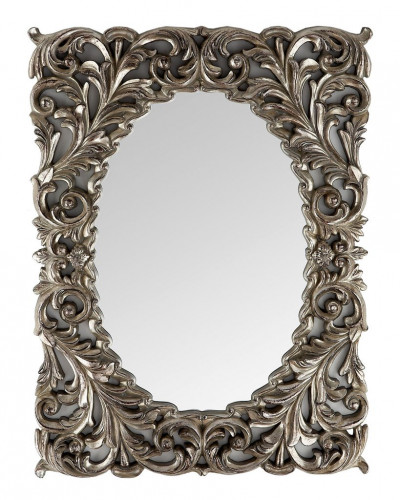 зеркало прямоугольное настенное серебро массимо florentine silver в Нижневартовске