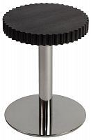 стол журнальный onduline 1 - ash wengé stained chromed metal 180392-1 черный в Нижневартовске