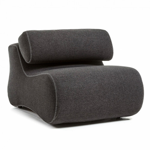 кресло club со складным подголовником черное в Нижневартовске