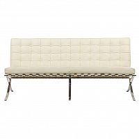 диван barcelona трехместный прямой бежевый в Нижневартовске