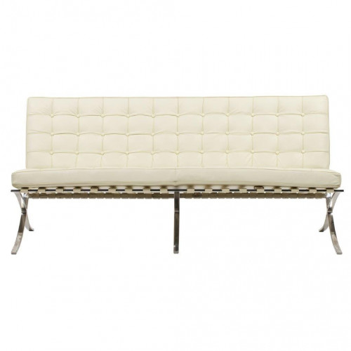 диван barcelona трехместный прямой бежевый в Нижневартовске