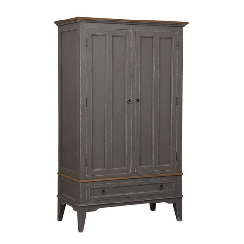 шкаф платяной двухдверный директория с состариванием темно-серый в Нижневартовске