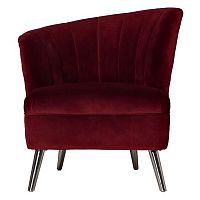 кресло велюр бордо (левое) 80х72х81 см в Нижневартовске