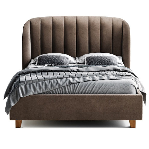 кровать двуспальная 160х200 коричневая tulip в Нижневартовске