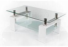 стол стеклянный ct-52 белый лак в Нижневартовске