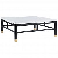 стол журнальный fabris черный, белый в Нижневартовске