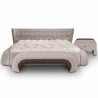 кровать двуспальная 180х200 бежевая meridian в Нижневартовске