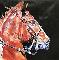 картина маслом коричневая лошадь в Нижневартовске