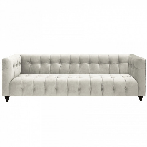 диван прямой трехместный молочный nara 220 см в Нижневартовске