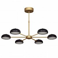 подвесная светодиодная люстра f-promo salvator 2501-6p черная в Нижневартовске