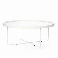 стол кофейный sparkle белый в Нижневартовске