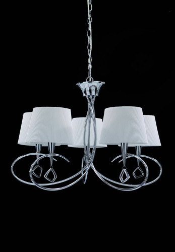 подвесная люстра mantra mara chrome - white 1641 в Нижневартовске