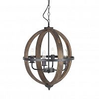 люстра на 4 рожка коричневого цвета в Нижневартовске