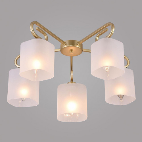 потолочная люстра eurosvet camila 30143/5 латунь в Нижневартовске