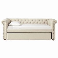 диван-кровать подростковый односпальный 90х200 бежевый chelsy в Нижневартовске