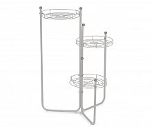 подставка для цветов kaskad 2 b серебро серый в Нижневартовске