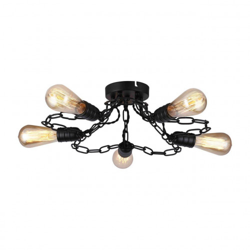 потолочная люстра arte lamp a9344pl-5bk в Нижневартовске