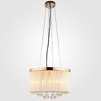 подвесная люстра eurosvet 10038/5 золото/белый в Нижневартовске