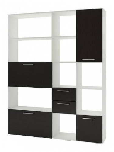 стеллаж баронс бриз ст.125.1600-01 9 полок 2 ящика в Нижневартовске