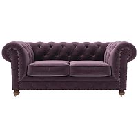 диван chesterfield lux двухместный прямой фиолетовый в Нижневартовске
