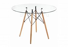 стол стеклянный nixon (eames style) натуральное дерево в Нижневартовске