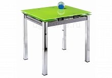 стол стеклянный раскладной kvadro 110 прозрачный, хром в Нижневартовске